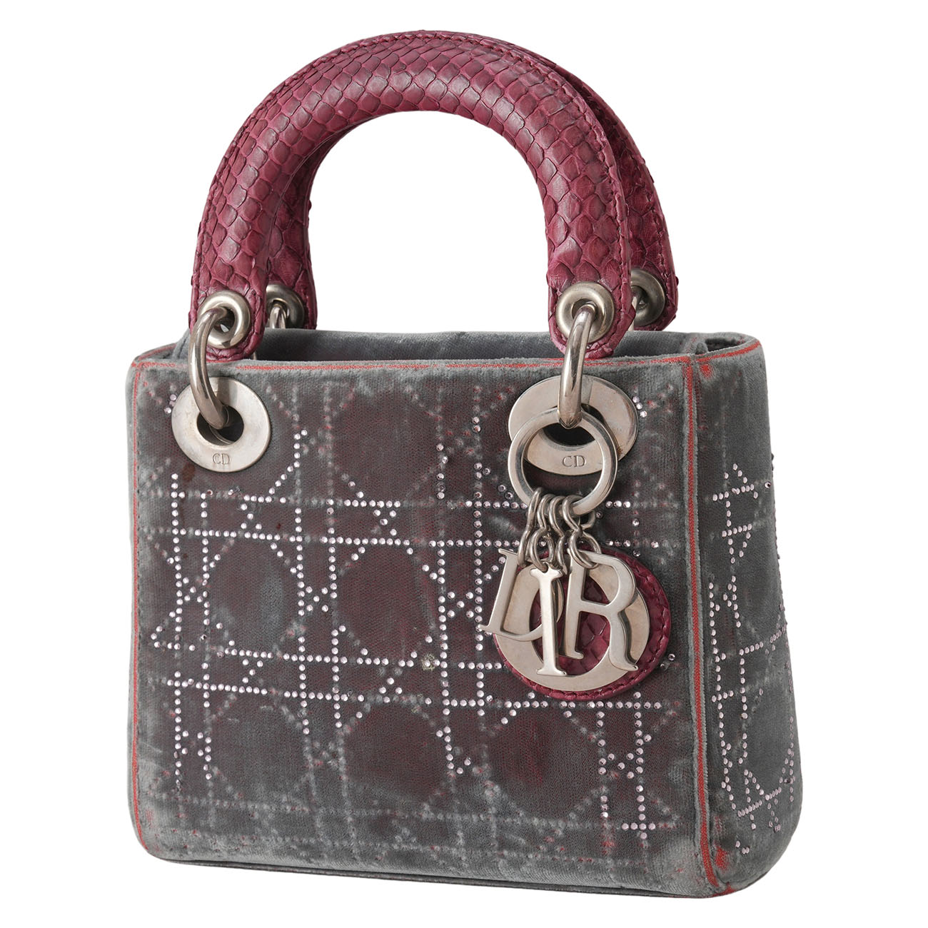 CHRISTIAN DIOR(USED)디올 벨벳 레이디디올 미니